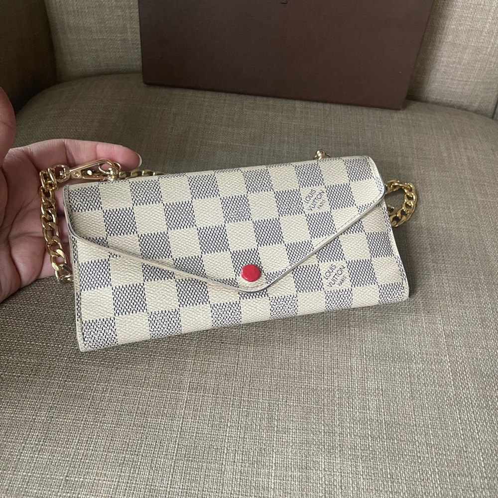 Authentic Louis Vuitton damier azur long wallet TN2134 (B32) - Picture 3 of 15